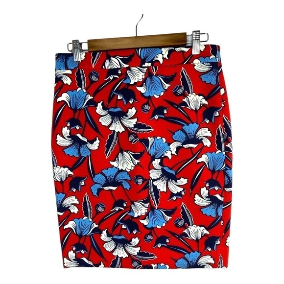 J. Crew Factory Floral Print Pencil Skirt - Picture 1 of 7